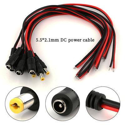 qualità  5.5x2.1mm DC Power Cord 1m 2m 3m Power Adapter Extension Cable For CCTV Camera fabbrica