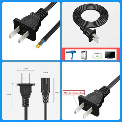 qualità  2 Pin CCC Power Cord Electrical Two Core Plug For Audio Home Appliances fabbrica