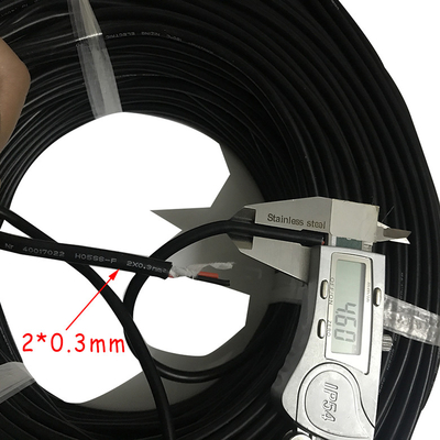metro flessibile isolato di gomma/rotolo del cavo 100 di 2x1mm per attrezzatura elettronica