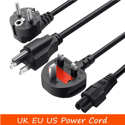 Cavo di alimentazione dell'elettrodomestico ASTA Regno Unito 1m 1.5m 2m Regno Unito 3 PIN Power Cable