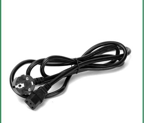 Cavo di alimentazione del VDE C15 di IEC 60320 di Pin dell'europeo 2 CEE7/7 Schuko Plu